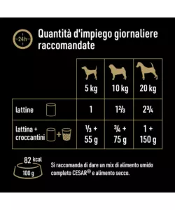 Cesar - umido per cani pollo, patate e piselli 400 gr